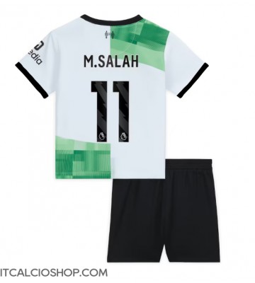 Liverpool Mohamed Salah #11 Seconda Maglia Bambino 2023-24 Manica Corta (+ Pantaloni corti)